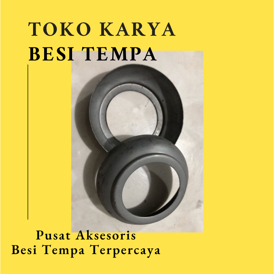 Ring Pipa 1 1/4 Inch / Ornamen Besi Tapak Ring Pipa / Tapak Ring Pipa 1/2 Inch / Ornamen Pagar Besi 