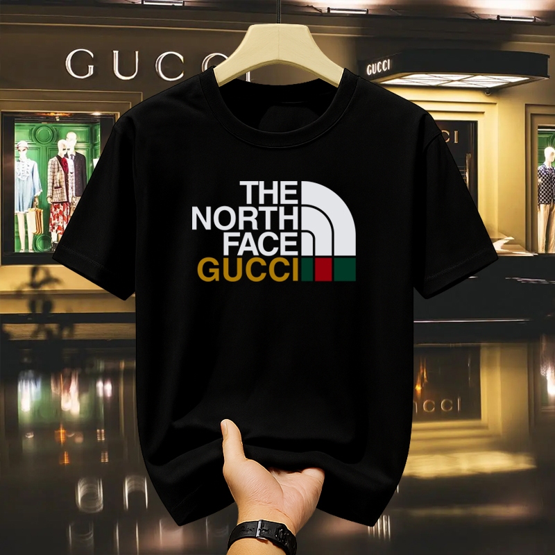 Kaos Pria Gucci Original Desain Premium Official T-shirt Fashion Kasual Kualitas Tinggi