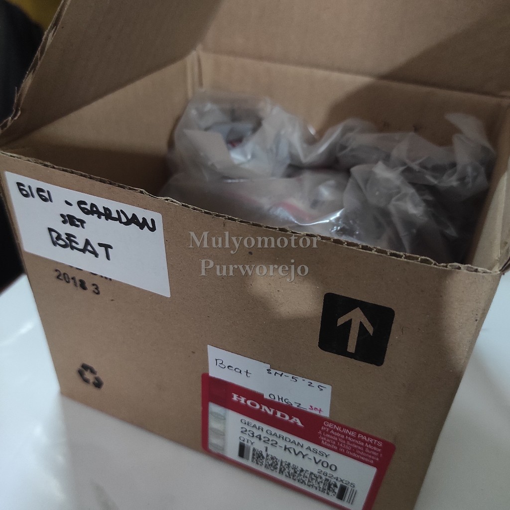 Set gir gear gardan Honda Beat Karbu assy