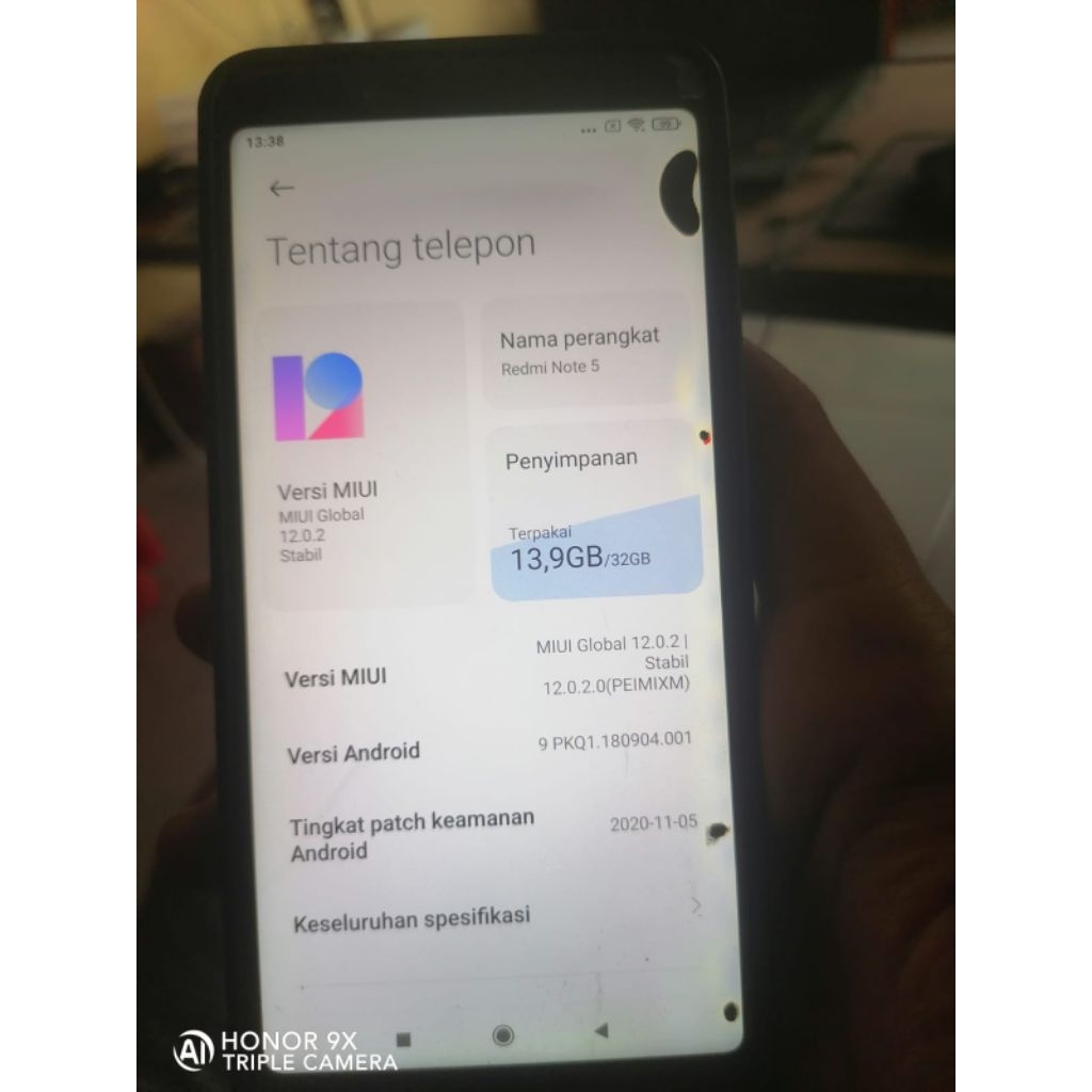 redmi note 5 ram 3 min lcd masih bisa dipakai