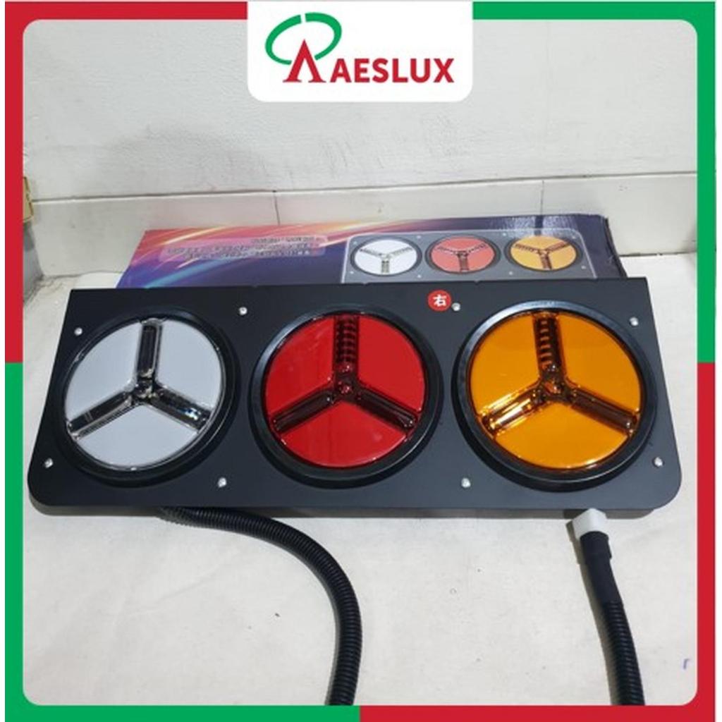 Stoplamp Lampu Belakang Truk Hino Bulat Hitam 169