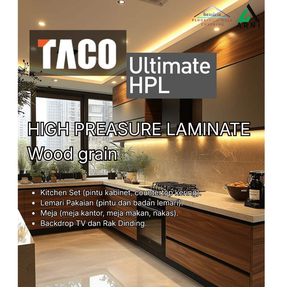 TACO HPL ULTIMATE | WOOD GRAIN | PELAPIS KITCHEN SET