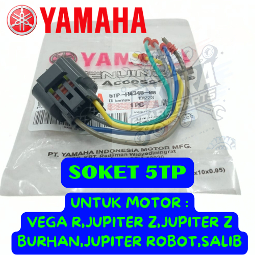 SOKET KIPROK KODE-5TP YAMAHA VEGA R/JUPITER Z/JUPITER Z BURHAN/JUPITER ROBOT/SALIB ASLI ORIGINAL100%