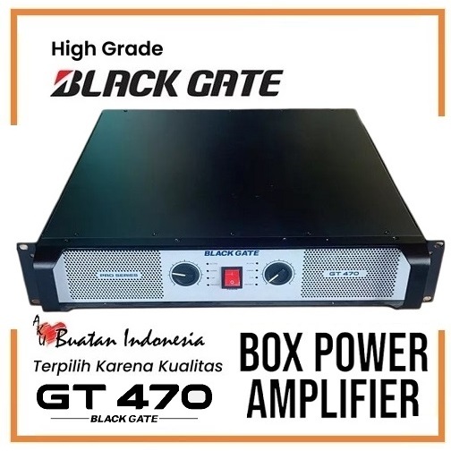 Box Power Amplifier Blackgate GT 470 Spek Bok Built Up Speaker Balap Berkualitas Audio Sound System