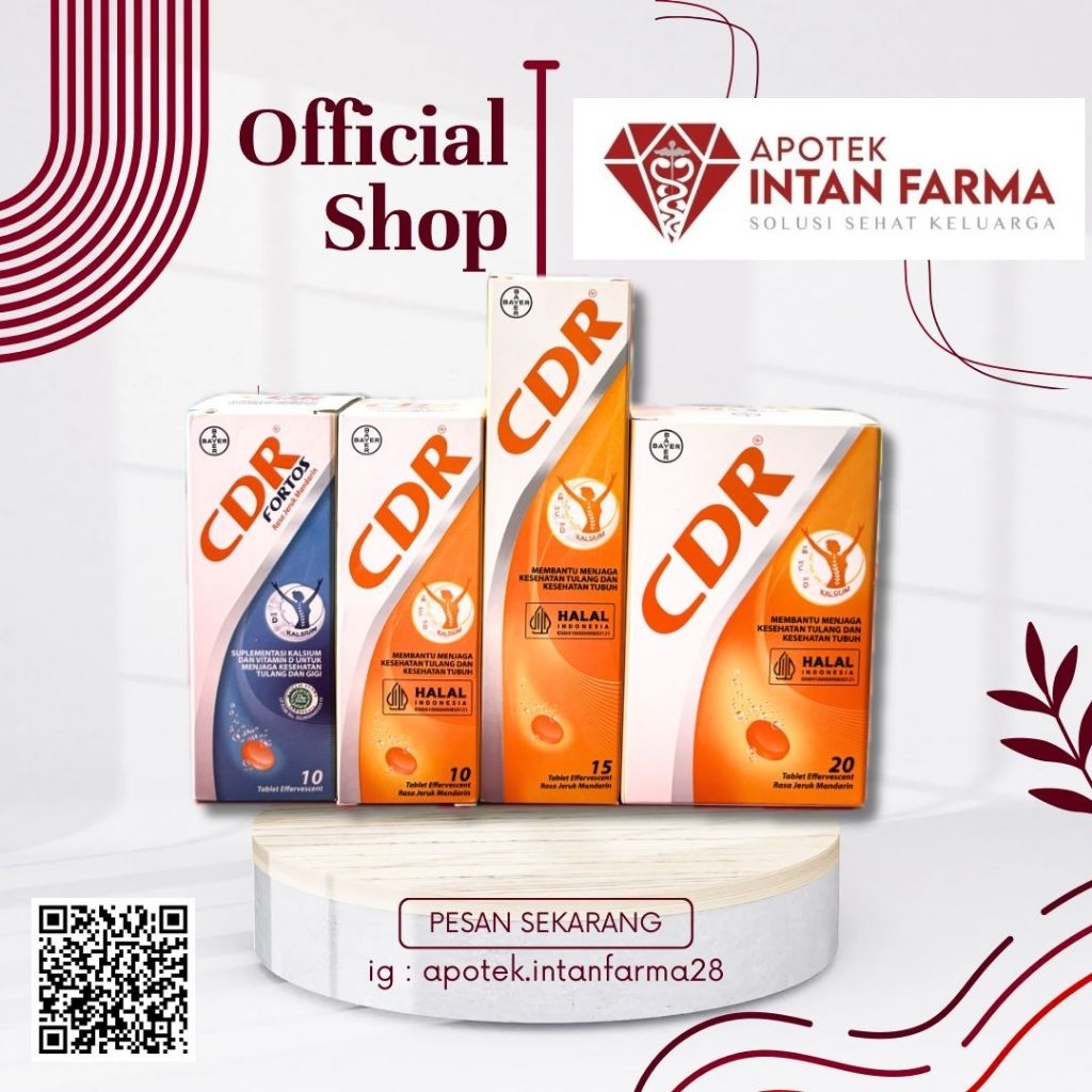 CDR / CDR fortos suplementasi kalsium menjaga kesehatan tulang dan tubuh