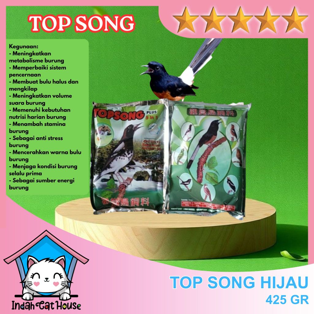 VOER TOPSONG HIJAU IJO RUMPUT LAUT SEAWEED | TOP SONG PUR KUNING INDAH CAT HOUSE