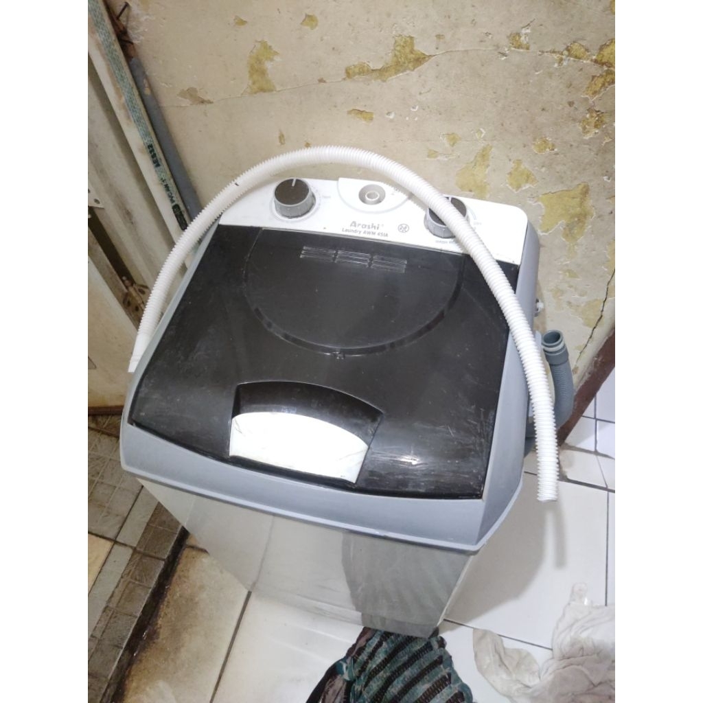 mesin cuci portable Arashi 451A bekas normal