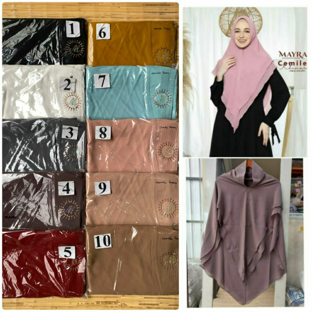 cemile khimar plat by mayra