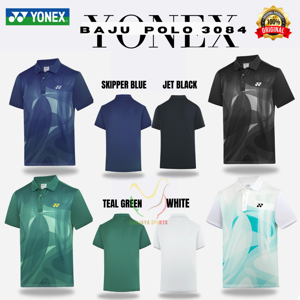 BAJU BADMINTON BULUTANGKIS YONEX POLO / KERAH 3084 ORIGINAL