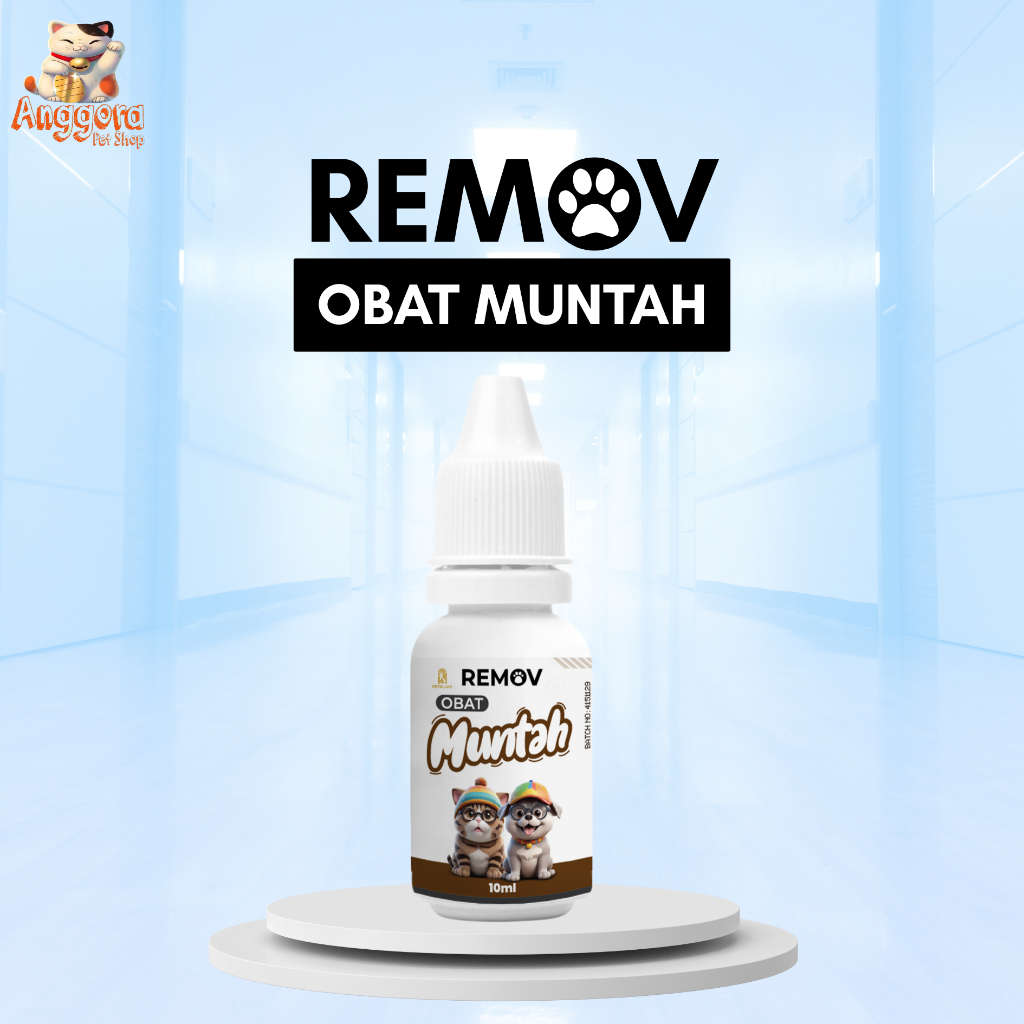 Obat muntah untuk Anjing dan Kucing / REMOV OBAT MUNTAH 10ml