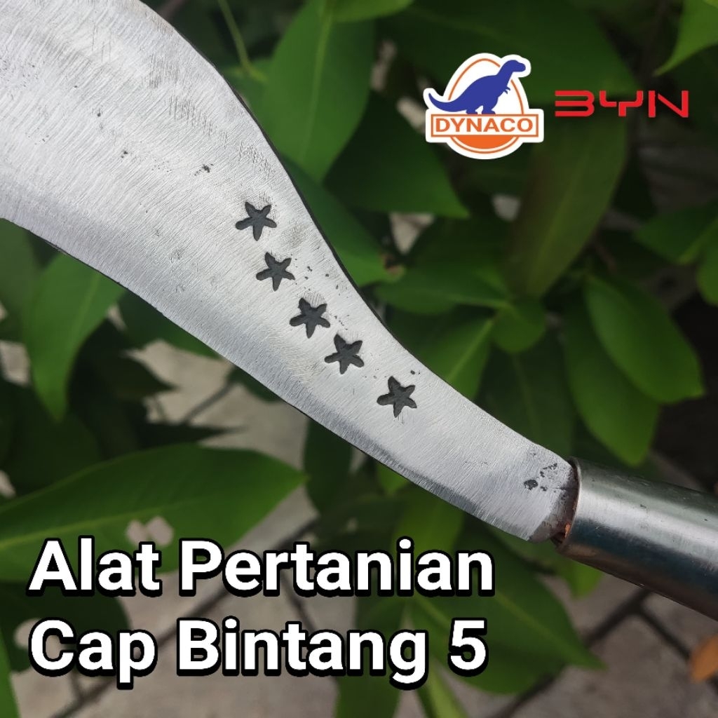Alat pertanian sabit Bintang 5 asli Madura - terbuat dari baja per berkualitas