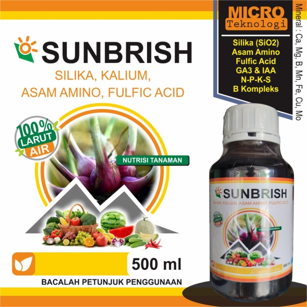 Zat Aktifator Tanaman - Sunbrish (Silika, Humic Acid, Asam Amino)