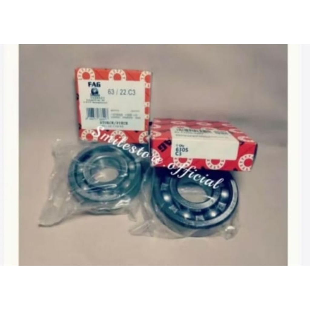 Bearing laher set kruk as mio sporty smile soul fino nuovo FAG 63/22 6305 C3 Hispeed