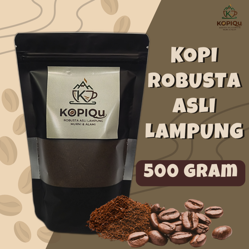 KOPI SHOP Kopi Bubuk Robusta Premium asli Lampung 500gr 500gr