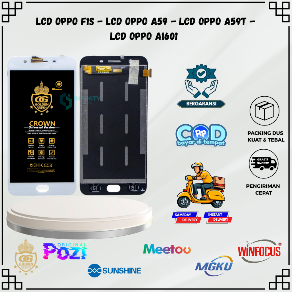 LCD OPPO F1S FULLSET TOUCHSCREEN - LCD OPPO A59 - LCD OPPO A59T - LCD OPPO A1601 COMPLETE ORIGINAL