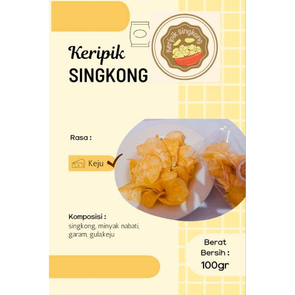 cap label kemasan cemilan makanan ringan  a4 custom