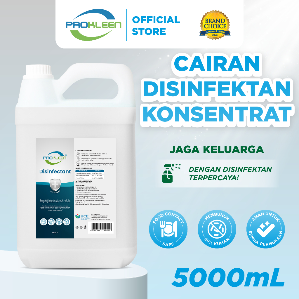 PROKLEEN Disinfectant Antiseptik Cairan Disinfektan 5L