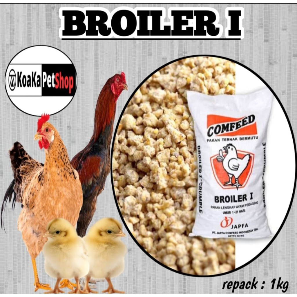 pakan ayam BR 1 kemasan 1kg
