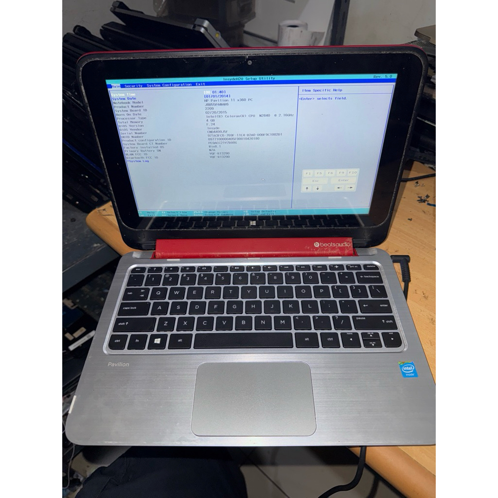 HP 11-n028TU intel celeron N2840 mainbord normal