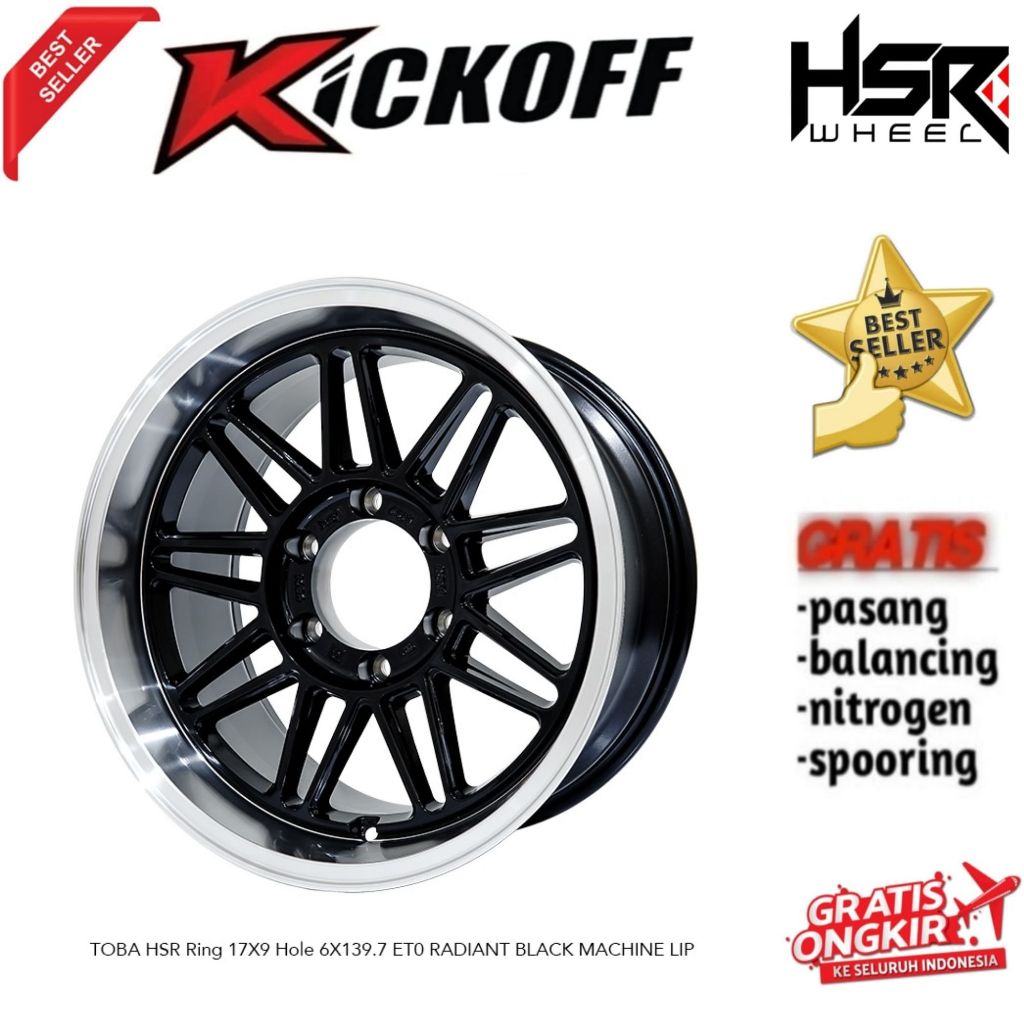 TOBA HSR RING 17 VELG MOBIL FORTUNER HILUX PAJERO DLL