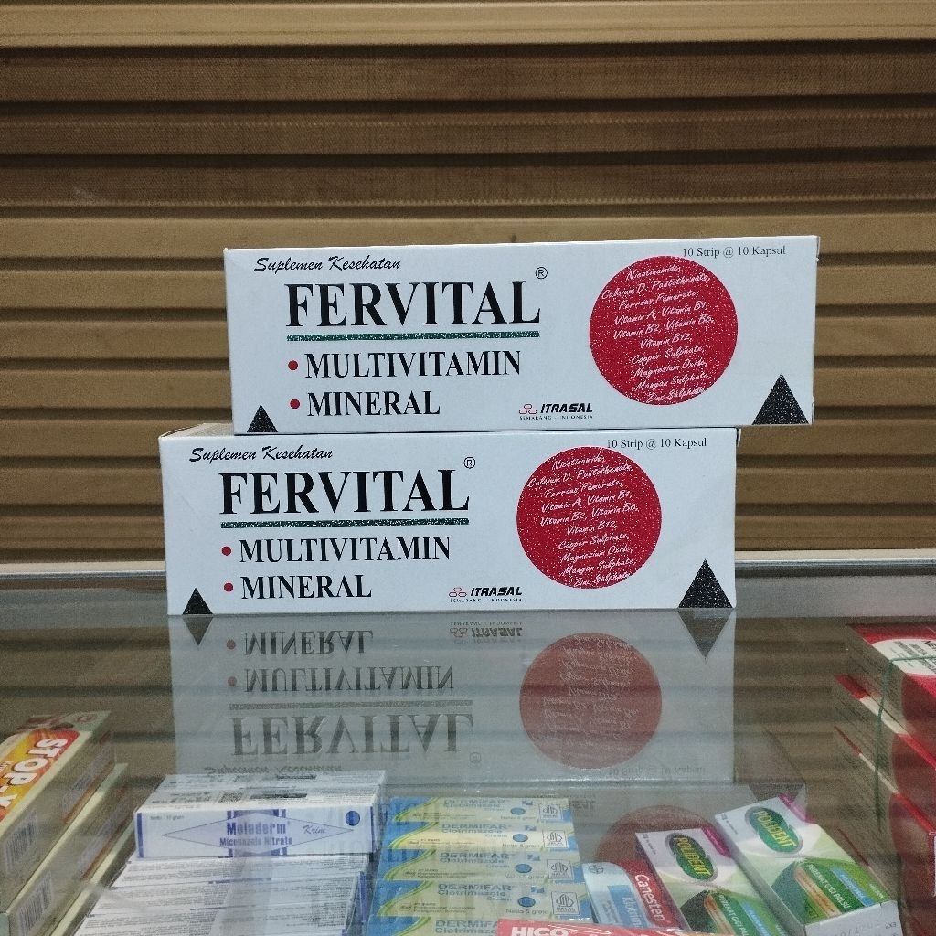 Fervital Multivitamin & Mineral Box 100 Kapsul Expired Apr 2029
