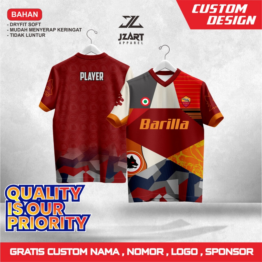 Jersey Printing As Roma Fantasi Klasik 1