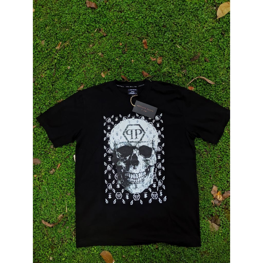 Kaos PHILIPP PLEIN Import Premium High Quality 100% Cotton 24s Unisex Pria/Wanita