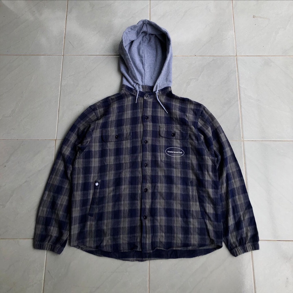THISISNEVERTHAT FLANEL JACKET HOODIE