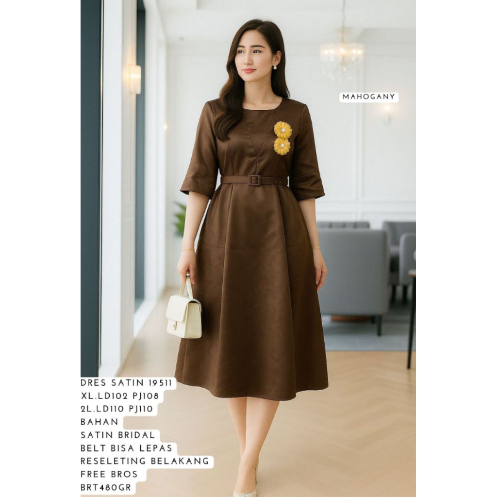 bridesmaid/dress natal 19511/dress kondangan