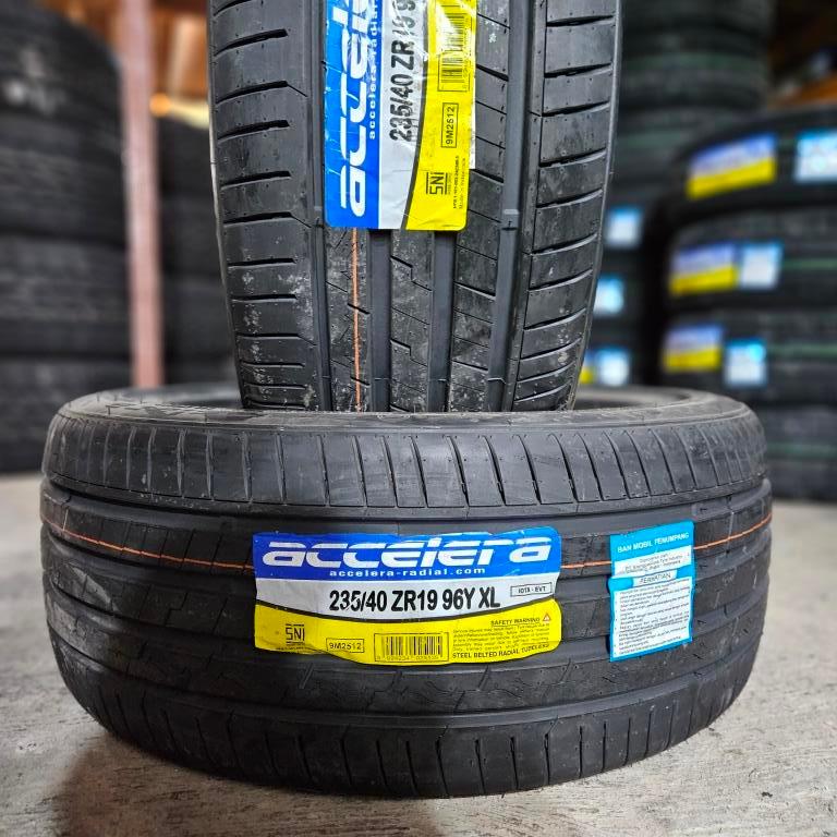 Ban Mobil Tubles Ring 19 235/40 R19 Accelera IOTA EVT 235 40 R19 Bahan Soft Standar SNI