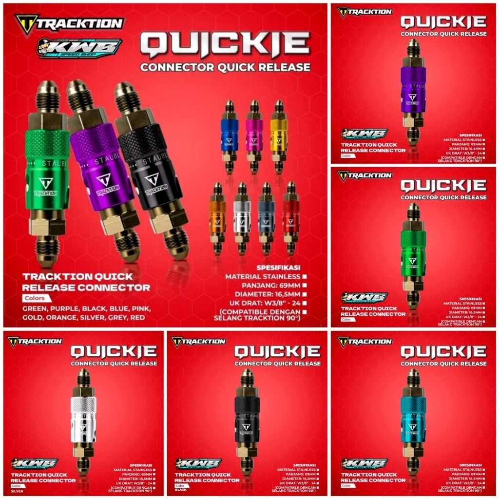 Connector Quick Release Tracktion Stainless Original Tracktion