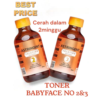 ( BISA COD ) TONER RDL ASTRIGENT NO 2 DAN 3 60 ML 100% ORIGINAL MENCERAHKAN DAN MEMBERSIHKAN BEKAS J