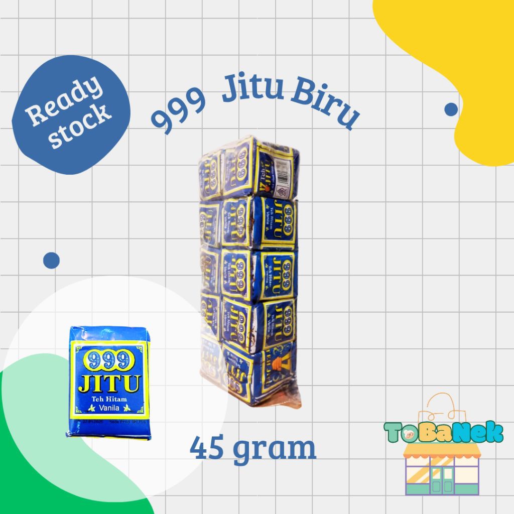 Teh 999 Jitu Biru Teh Vanila 999 45 gram