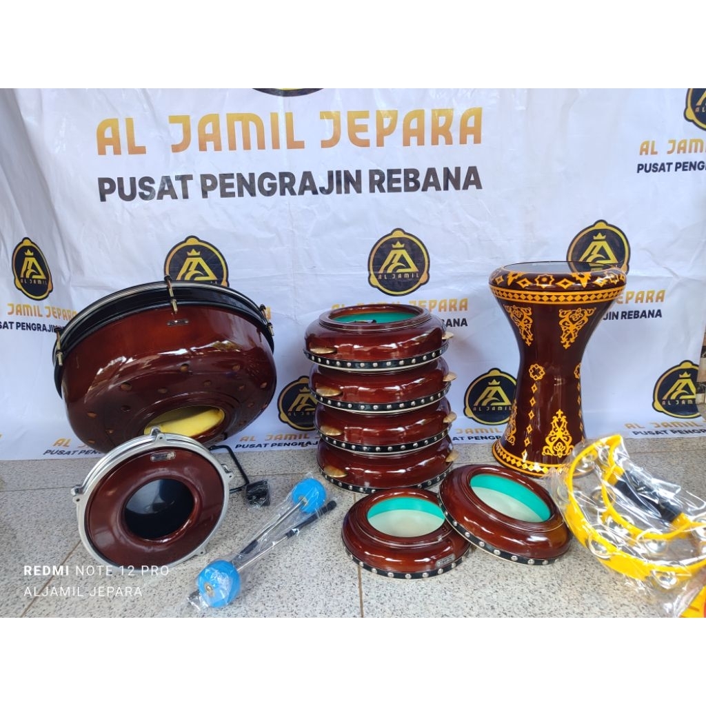 Set rebana polos natural/ Set Rebana jepara