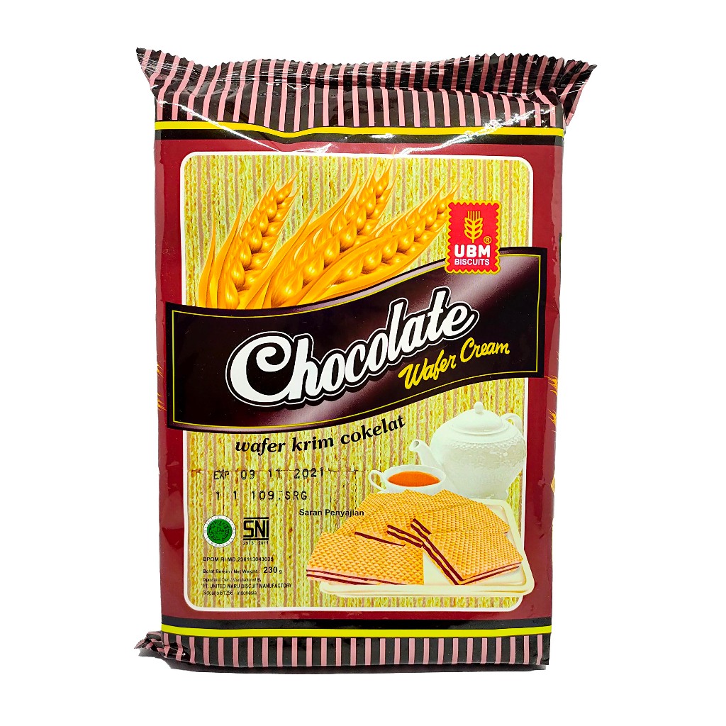 UBM WAFER CREAM CHOCOLATE 230G