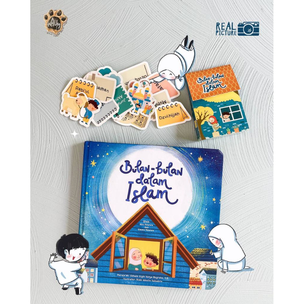 Boardbook Bulan-bulan dalam Islam| boardbook anak| buku edukasi anak