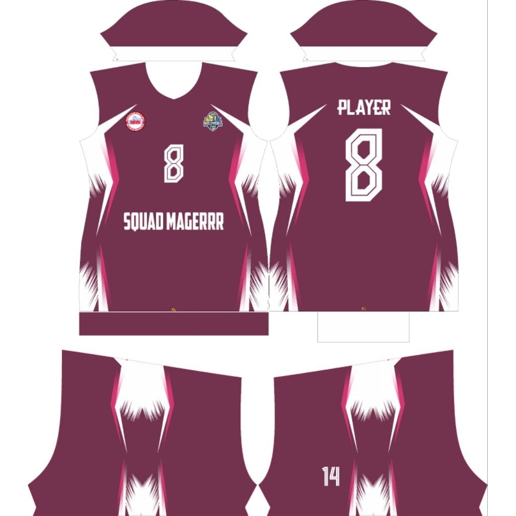 Jersey Voli Cewek Custom