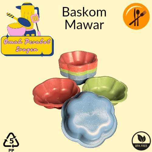 BASKOM MAWAR/ROSE - BASKOM NASI HAJATAN PLASTIK - EMBER PLASTIK BERKATAN BENTUK MAWAR