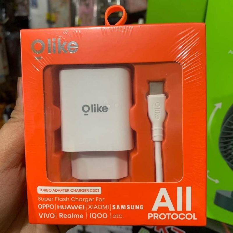 C303 Charger Olike USB A to C Turbo 22.5W 3A