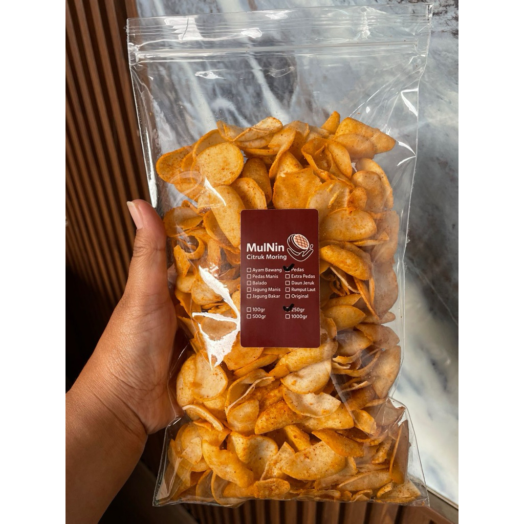 Moring | Cimol kering | Citruk Pedas 250gram