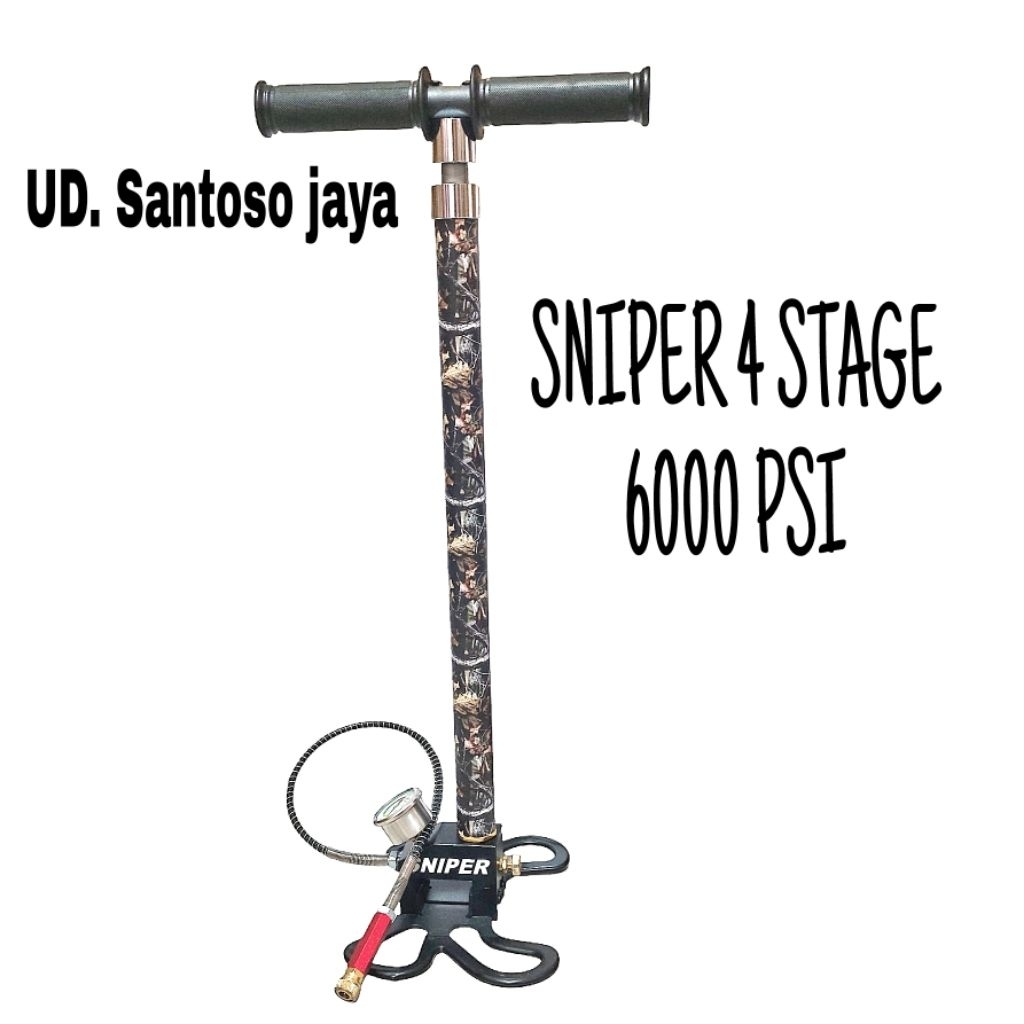 POMPA PCP 4 STAGE SNIPER 6000 PSI, POMPA PCP SNIPER, POMPA  PCP 6000 PSI