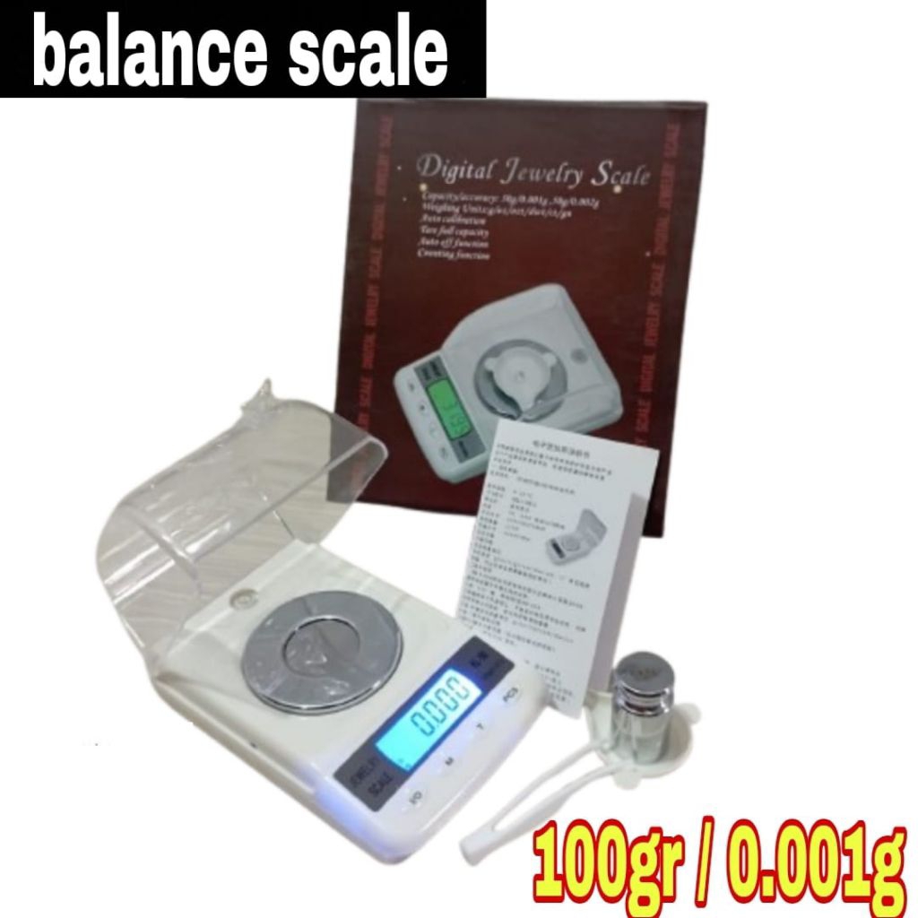 (mvp) 100gr 0.001g timbangan digital emas pocket scale 1mg/0,001g