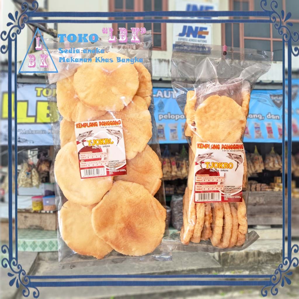 Kemplang / Kerupuk Tjokro Panggang / Bakar Renyah dan Padat + Sambal Terasi Asli