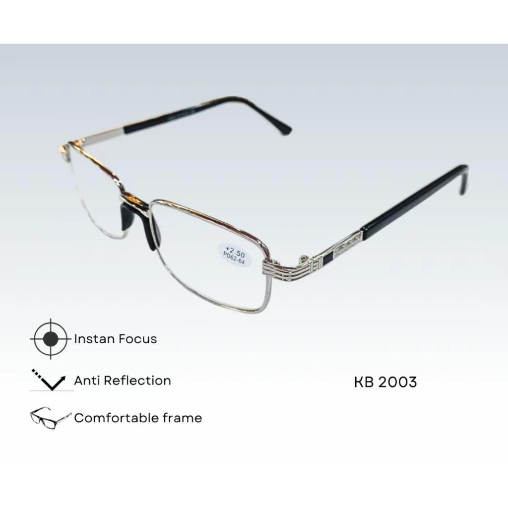Kacamata Baca Plus Lensa KACA Asli 100% Lebih Jernih Anti Baret Antiradiasi Blueray Style Aviator Te