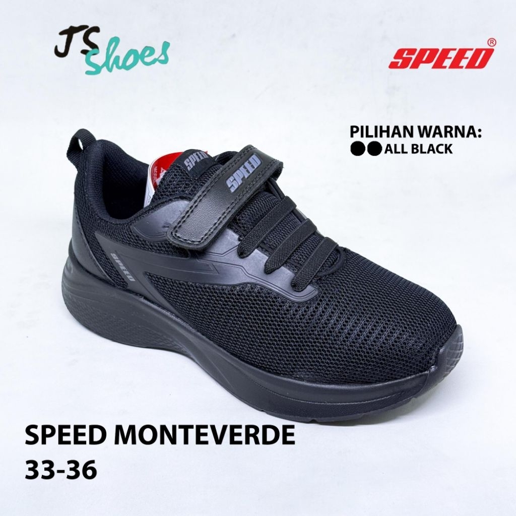 SPEED PY MONTEVERDE - SEPATU SNEAKERS SEPATU SEKOLAH TALI KRETEK ANAK MERK SPEED ORIGINAL