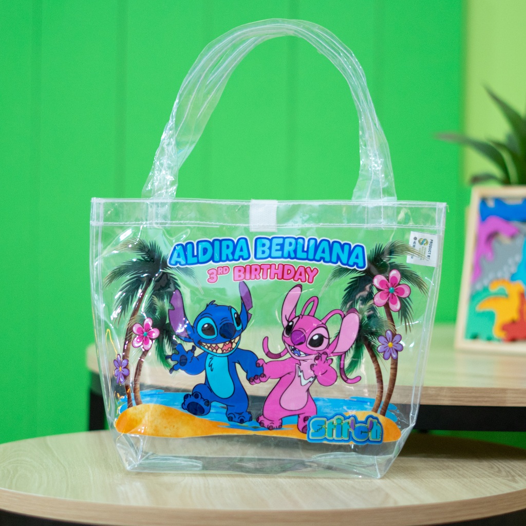 Bubble Bags, Tas Souvenir Ultah Mika Bisa Custom Nama Dan Foto Anak, Tas Ultah Anak Custom