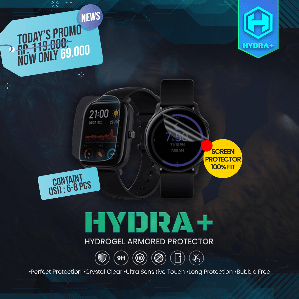 HYDRA+ Xiaomi Mi Watch Series - Anti Gores Hydrogel - NOT Tempered