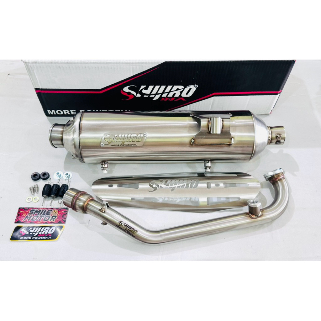 KNALPOT STANDART RACING SHIJIRO PERFORMANCE STAINLESS VARIO160 PCX160 ADV160