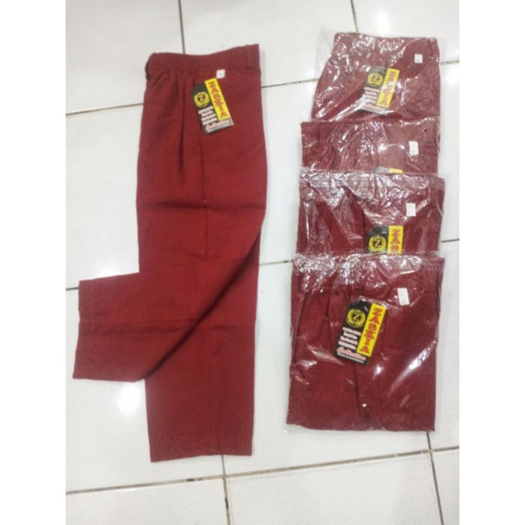 Celana PanjangSD/Celana Sekolah Panjang SD Merah / Celana Panjang SD Merah