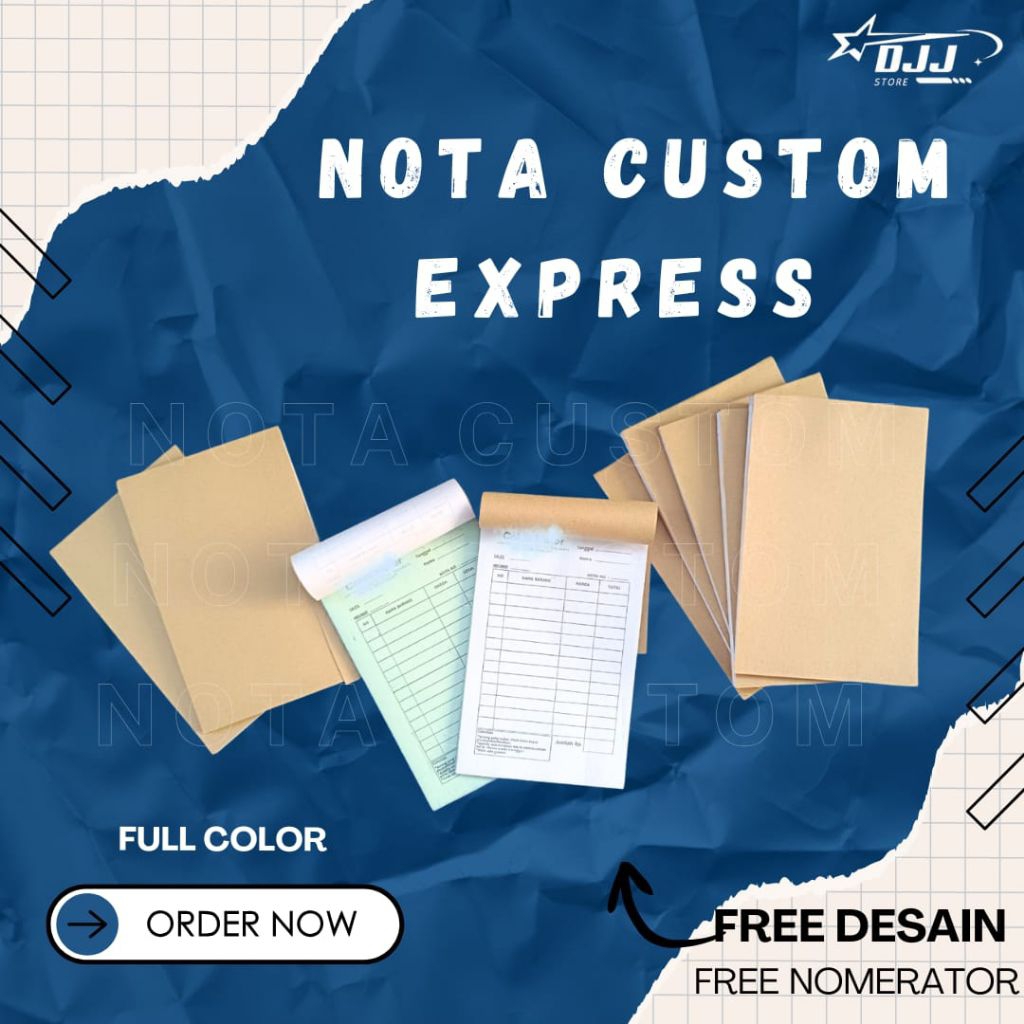 Nota Custom Murah / Nota Custom Satuan / Nota Sleman / Nota Custom Express / Nota Satuan